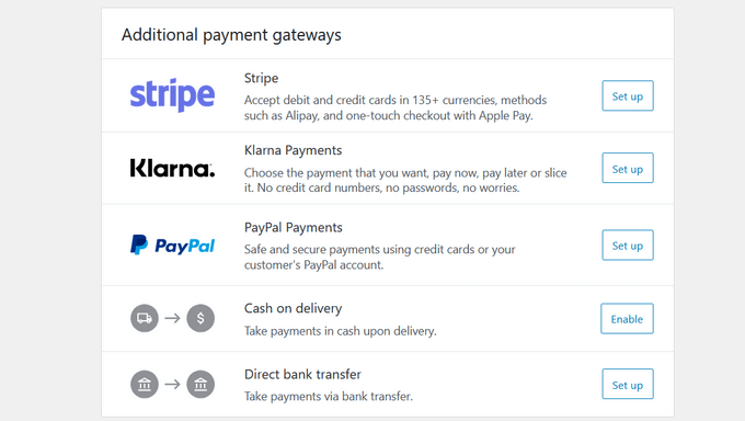 Adding payment gateways to your WooCommerce store Adding payment gateways to your WooCommerce store