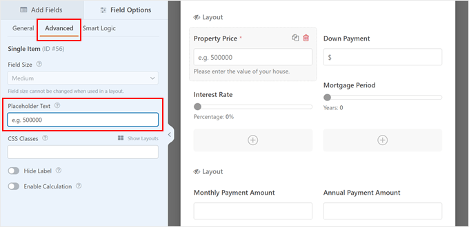 Customizing a field placeholder text in WPForms Customizing a field placeholder text in WPForms