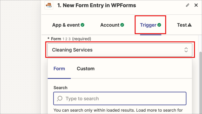 select form from zapier trigger select form from zapier trigger