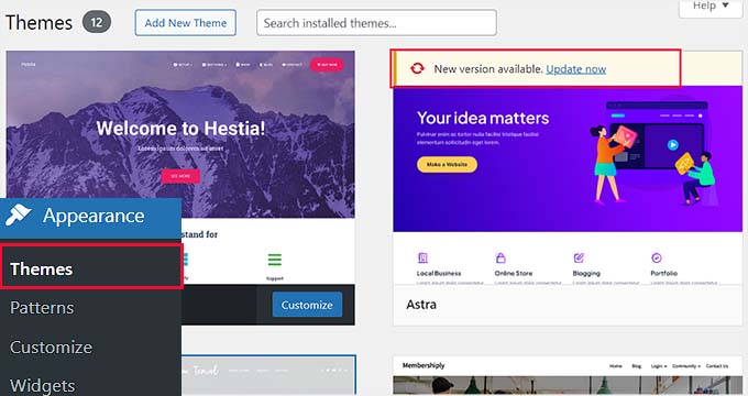 Update a WordPress theme Update a WordPress theme
