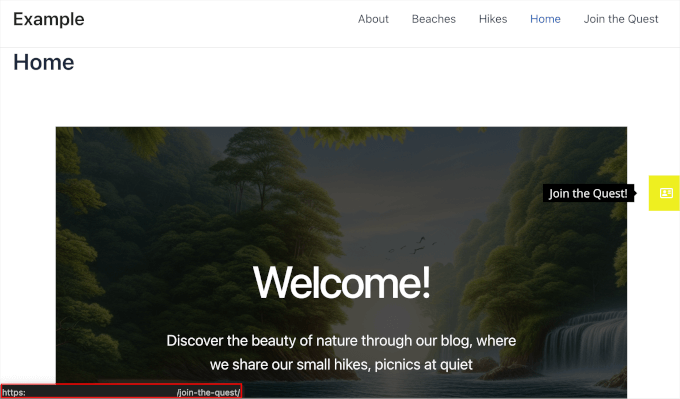livewebsite-simplefloatingmenu-floatingicon-url Simple Floating Menu on a live website