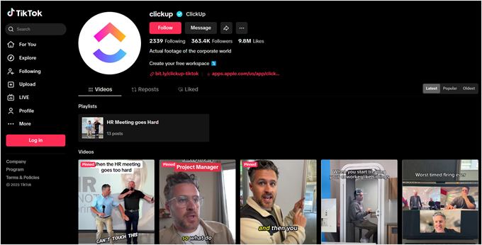 ClickUp's TikTok ClickUp's TikTok