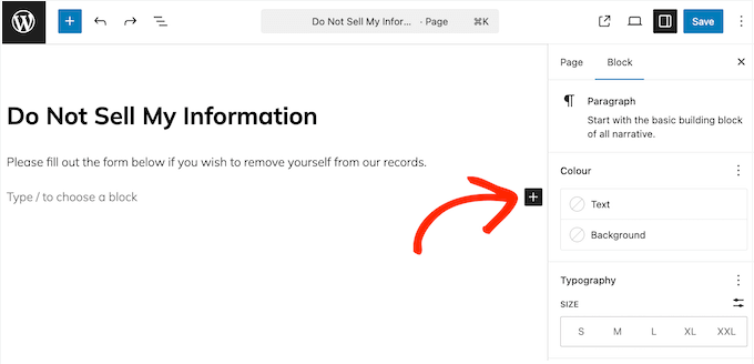 Adding a compliance form to a WordPress page or post Adding a compliance form to a WordPress page or post