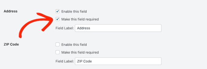 Marking fields as compliant in WordPress Marking fields as compliant in WordPress