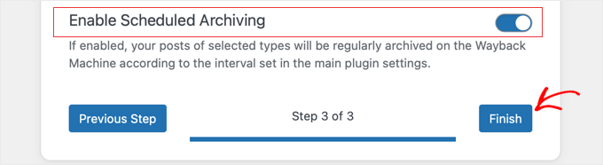 Wayback Link Fixer Setup Wizard Step 3 Wayback Link Fixer Setup Wizard Step 3