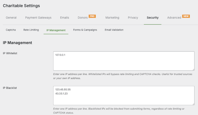 New security features in Charitable New security features in Charitable