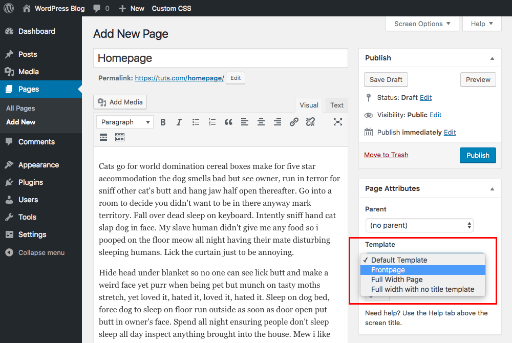 How do you go about creating customized pages and setting them up as your homepage in wordpress? 10 Common WordPress Theme Issues & How To Fix Them - WPExplorer