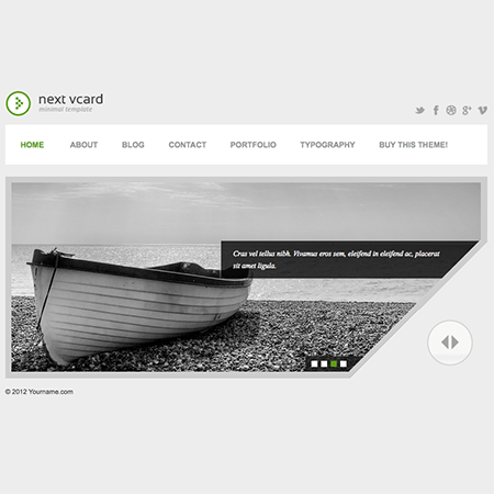 The flat and minimal design of this vcard wordpress . Next vCard Resume WordPress Theme - WPExplorer