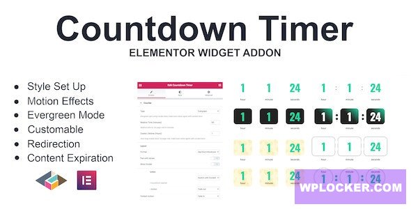 Image hover effects is an impressive collection of hover effects. Countdown Timer V1 0 0 Elementor Page Builder Addon Wplocker Com Gpl Licensed Wordpress Themes Plugins