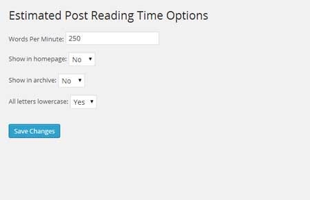 It takes less than a minute to . Estimated Post Reading Time Plugin for WordPress - WP Solver