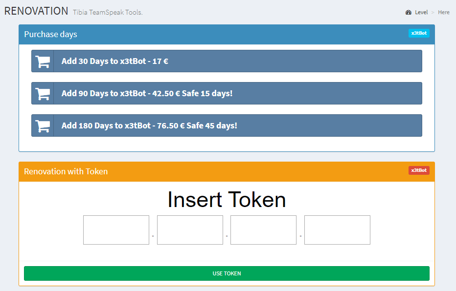 X3tbot Teamspeak Tibia Tools Bot Image Gallery