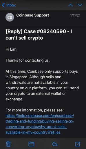 Невозможно добавить способ оплаты на Coinbase