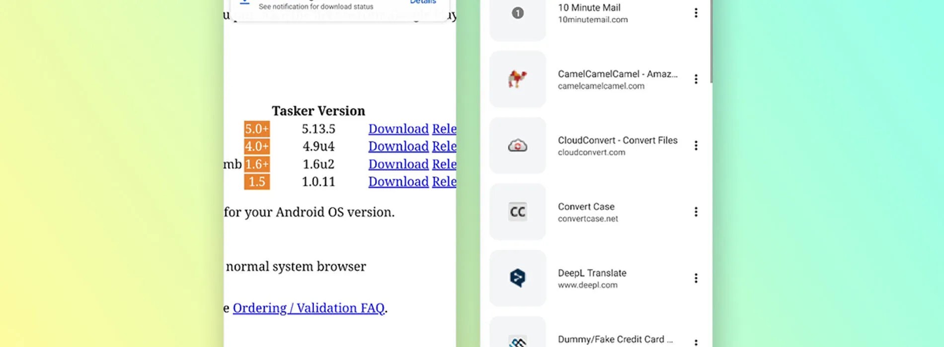 Chrome For Android Tests New Downloads Panel And Bookmarks Ui