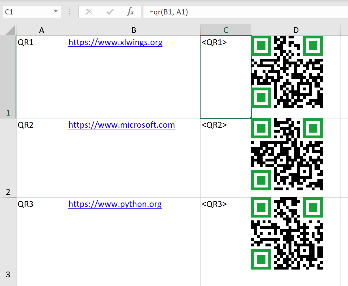 Python answers related to “how to print qr code in python”. Bulk Create Qr Codes In Excel With Python