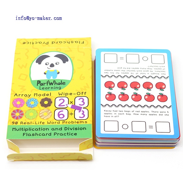 Enter your flash card content and multiple games are created. Custom Edducational Memory Flash Cards