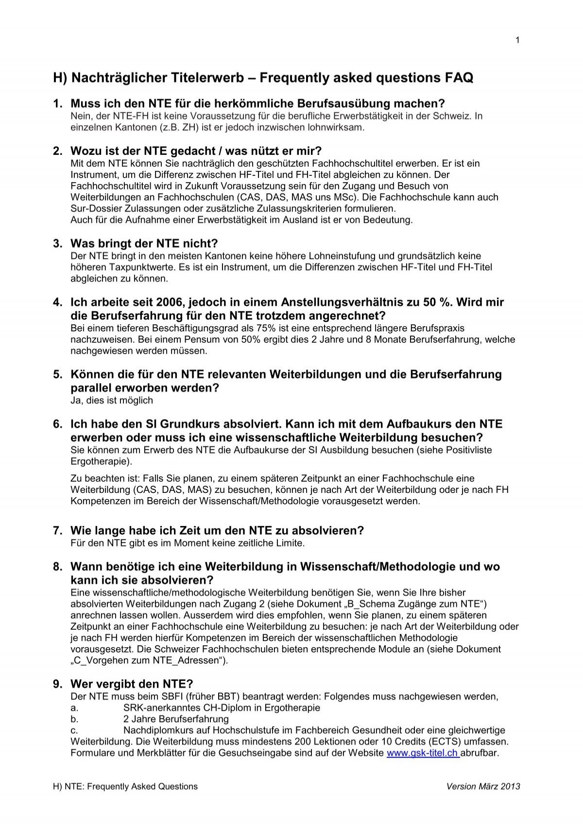 H Nachtraglicher Titelerwerb Frequently Asked Questions Faq
