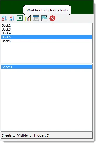 excel navigate to workbooks and worksheets