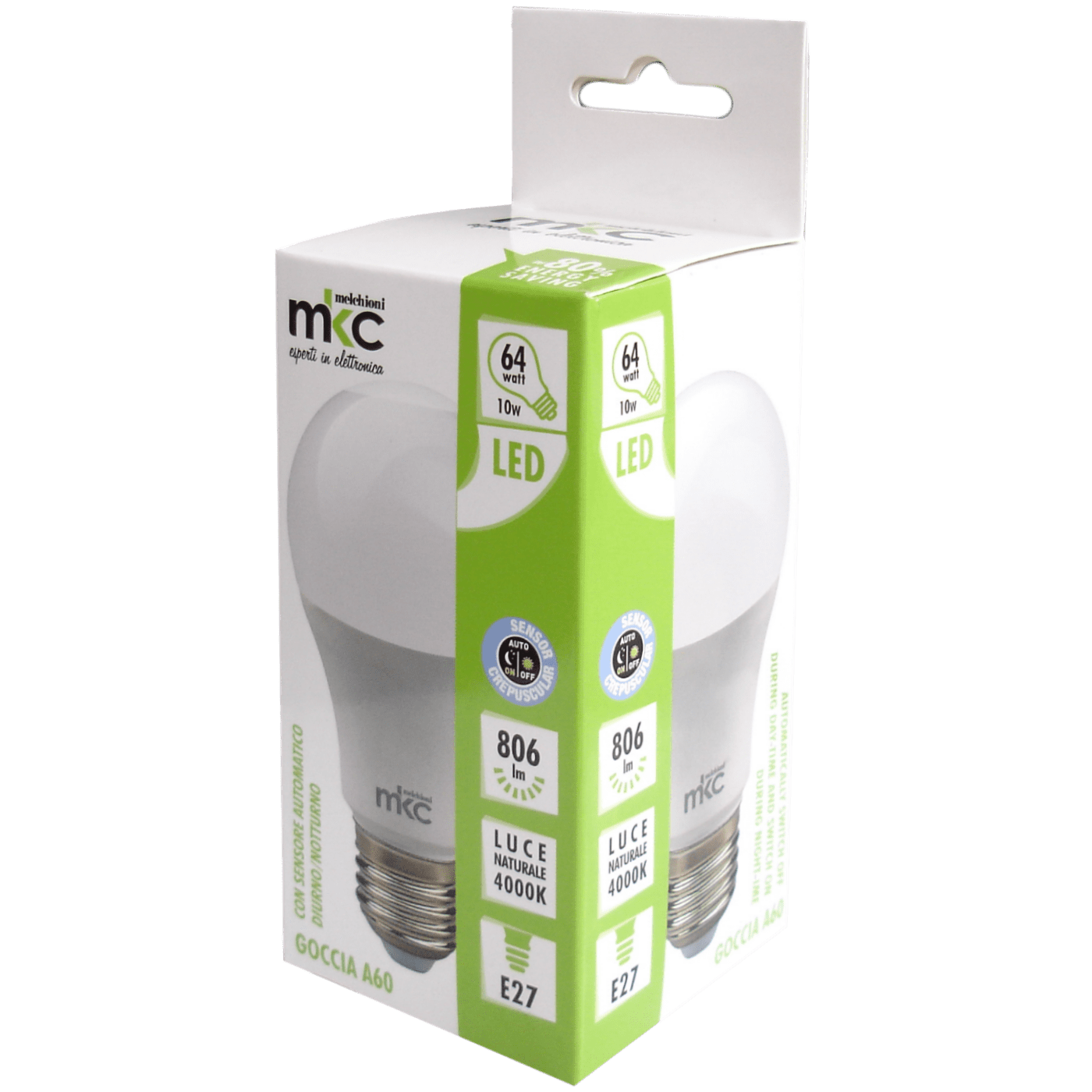 Zarulja Sa Senzorom Dan Noc Led 10w E27 220v 4000k Mkc