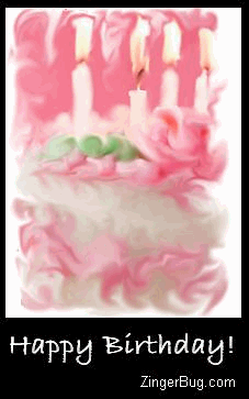 # astrology # signs # . Happy Birthday Artsy Swirled Cake Glitter Graphic, Greeting, Comment, Meme or GIF