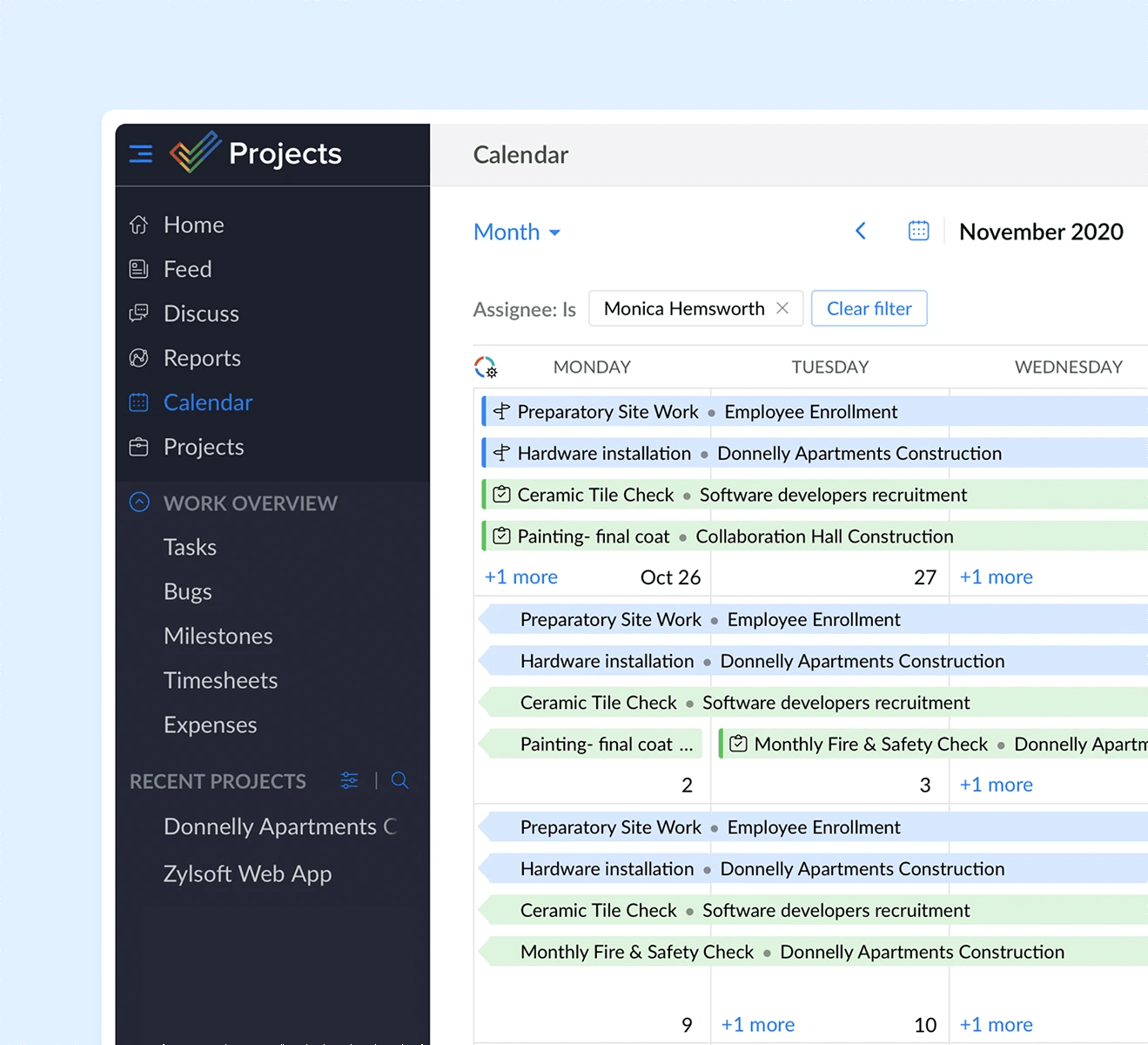 Creare un calendario per uno spazio condiviso. Cos E La Collaborazione Di Progetto Software Di Collaborazione Di Progetto Online Zoho Projects