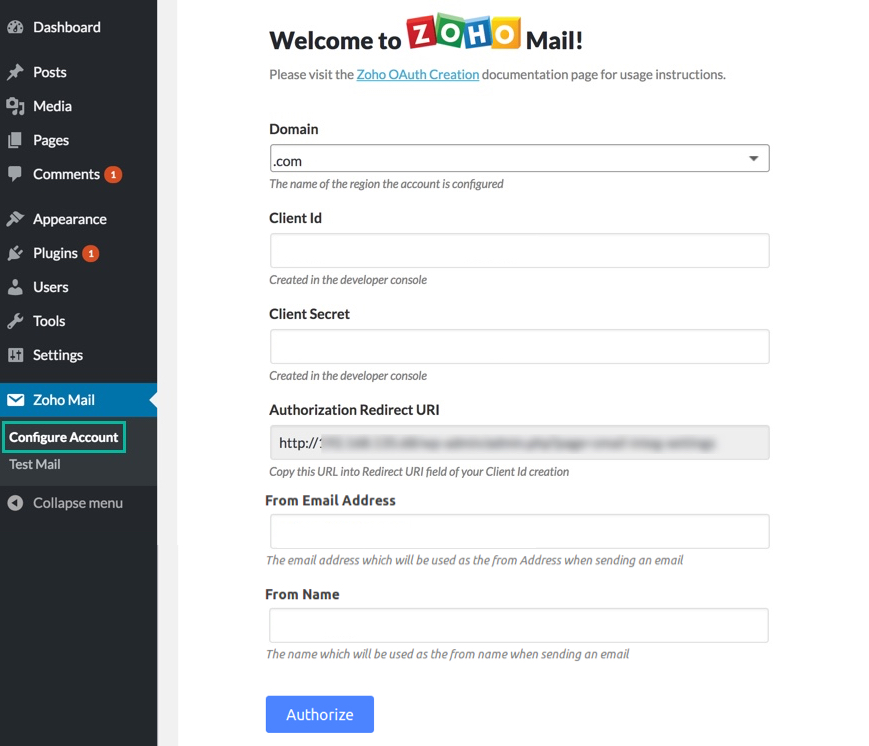 How to install zoho mail plugin in wordpress? Zoho Mail Plugin For Wordpress