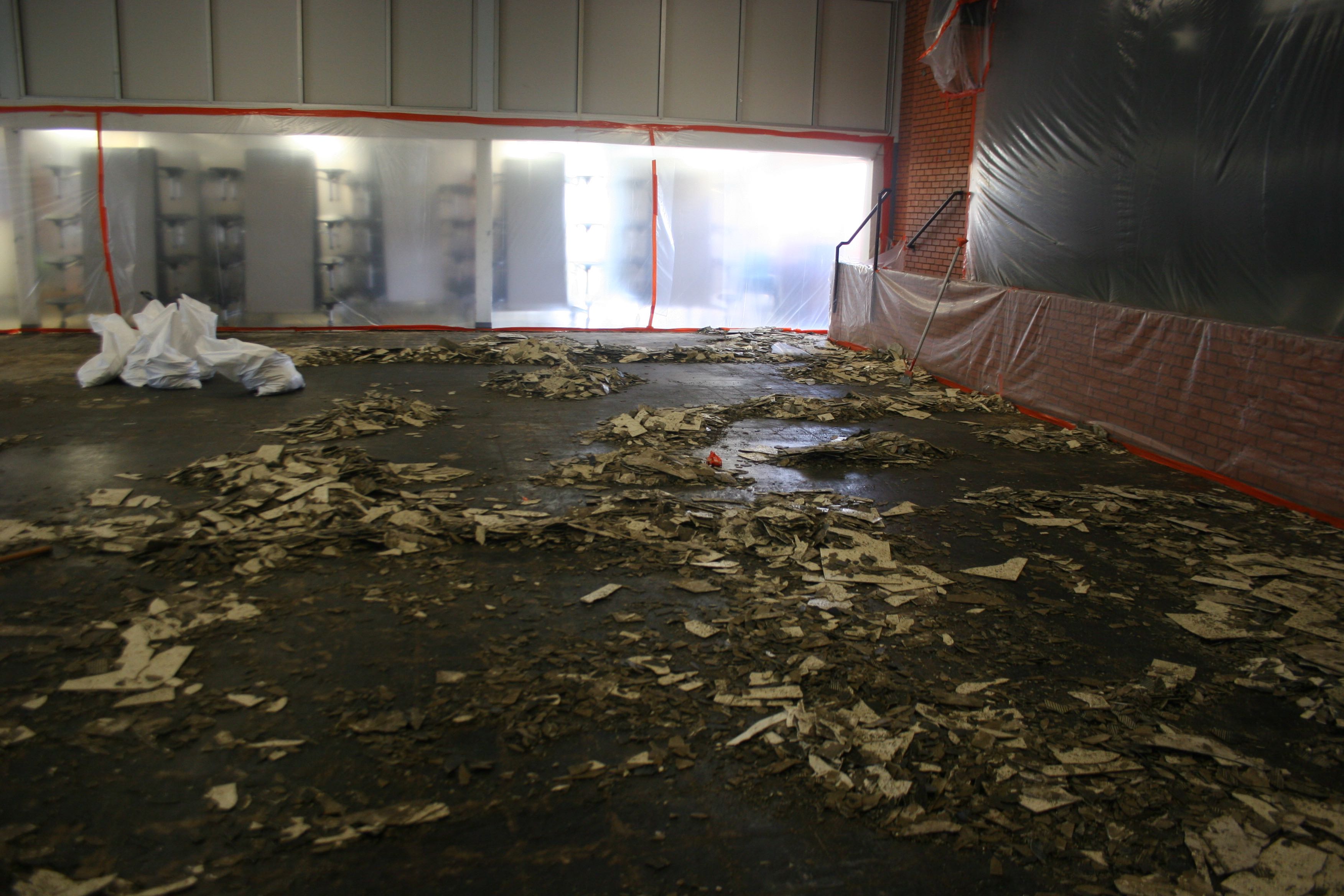 Equipment for safe asbestos flooring removal includes: Asbestos Floor Tile Removal In Schools - Wynn L. White