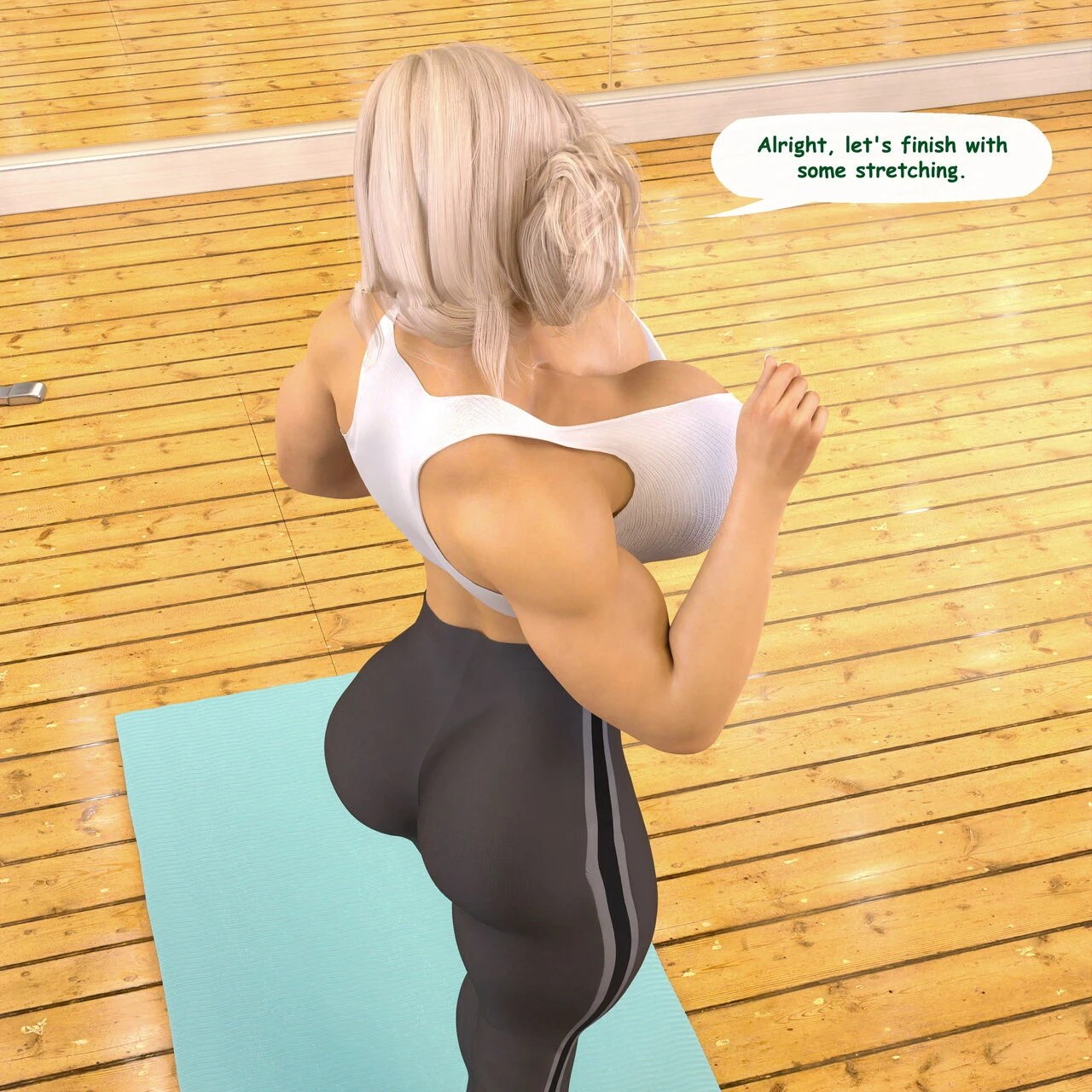 Muscular woman porn comic