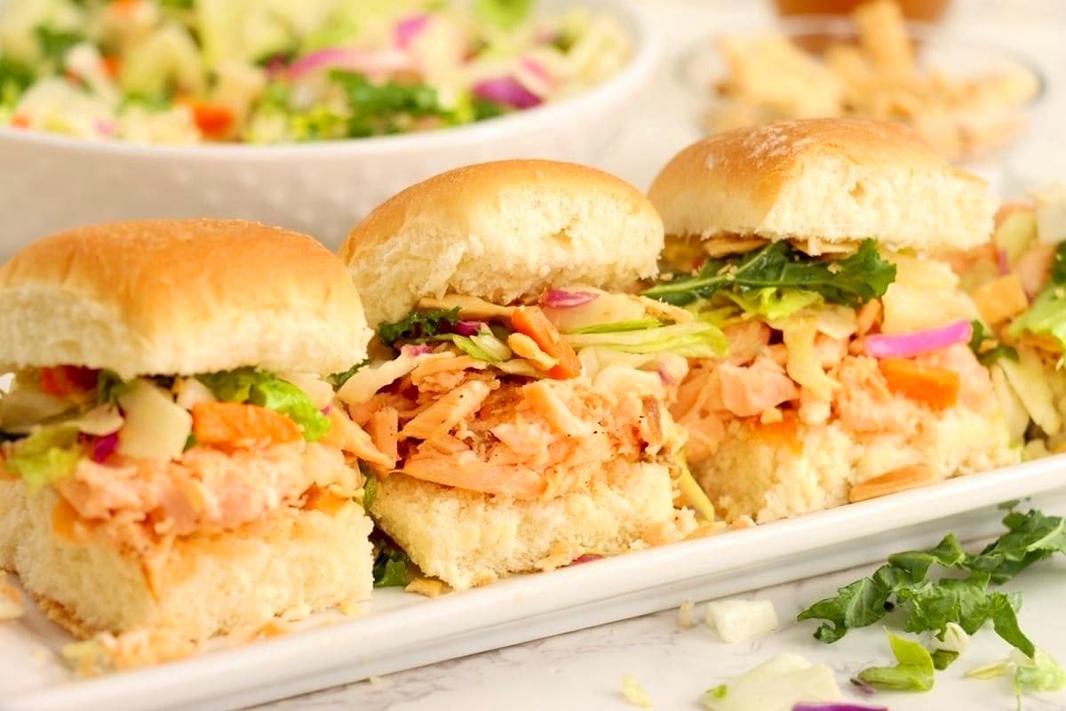 Salmon Sliders.