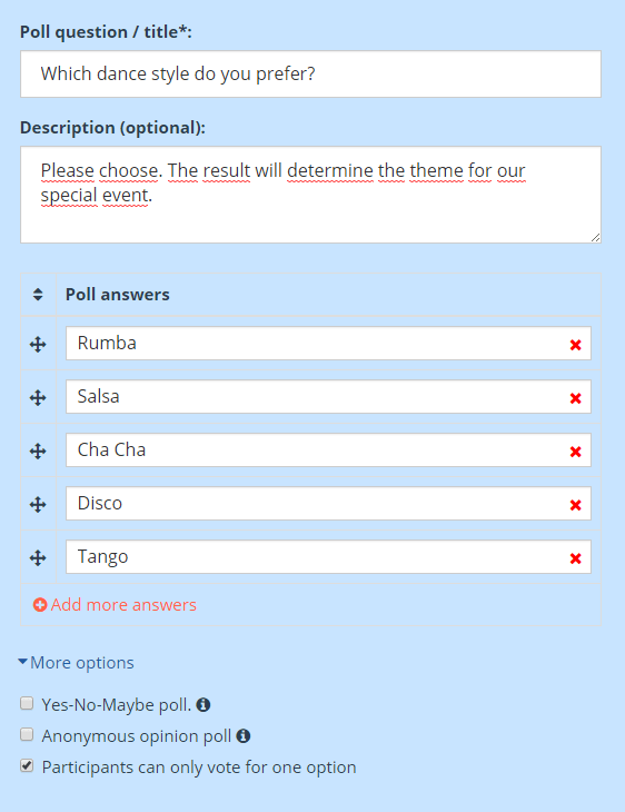 Create a poll on your website, facebook our website or all at once. Create Polls And Surveys With Our Free Polling Apps