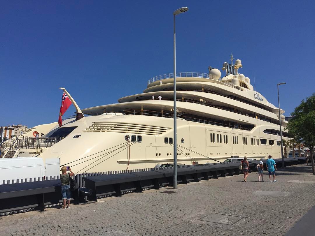 We'll help you plan an outdoors. Dilbar Spotted In Barcelona Spain Yacht Harbour