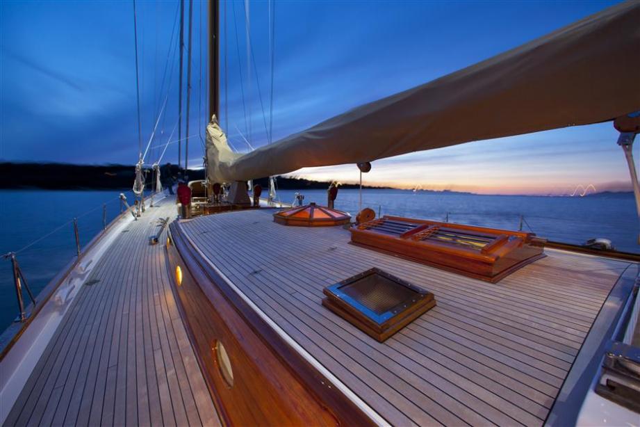 She is a unique offering and one of the most beautiful sailing yachts in the world. Sailing Yacht Whitehawk O Lie Neilsen Yacht Harbour