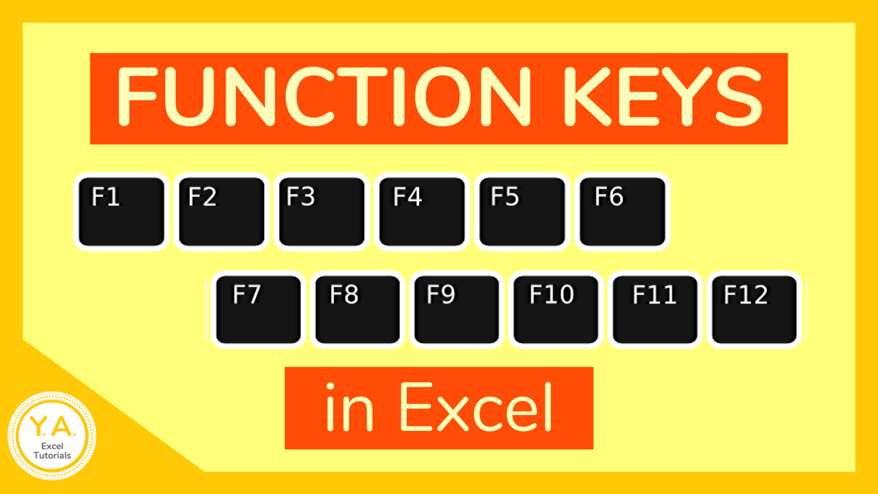 Excel function keys explained video tutorial 