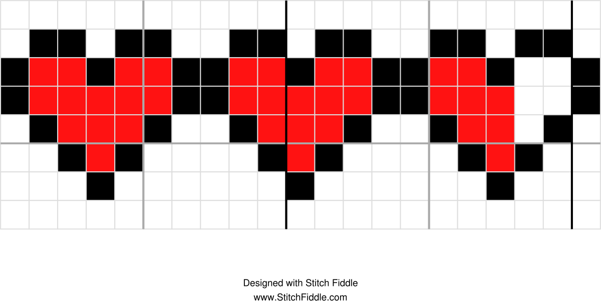 Heart Pieces Chart Yarnanigans