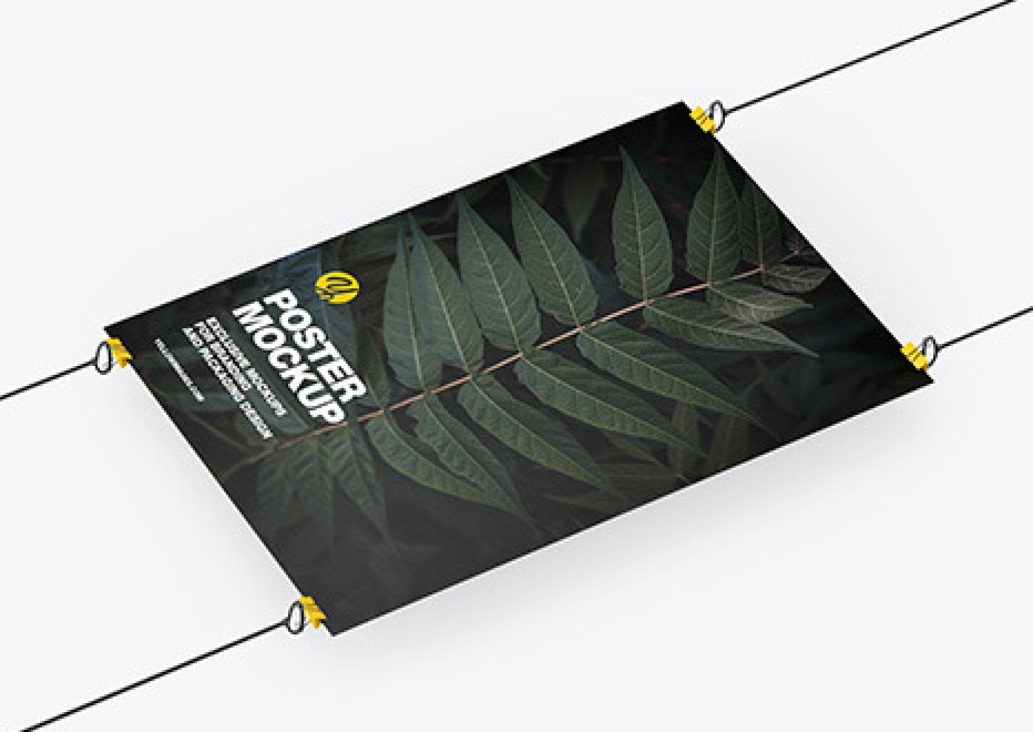 Download A3 Paper Poster w/ Pins Mockup PSD Mockups