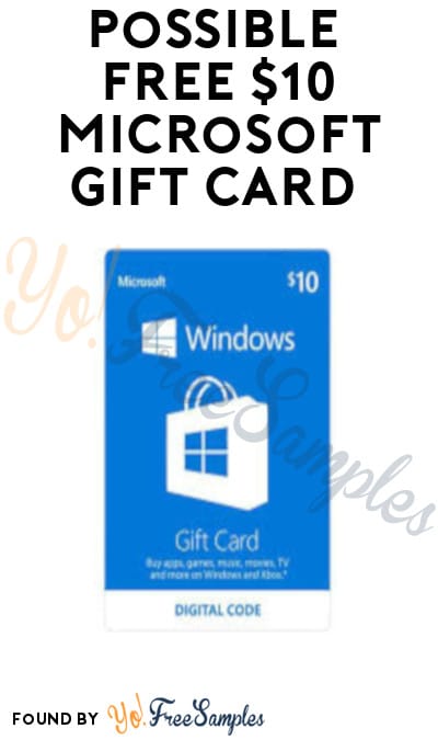 Many sites offer the opportunity to earn cashback or gift cards for doing daily tasks you normally do. Possible FREE $10 Microsoft Gift Card (Select Accounts