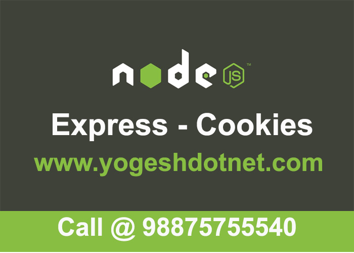 Express JS Cookie parser Cookies in nodeJS and express