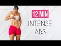 12 MIN SLOW \u0026 INTENSE ABS - Workout for Defined Abs