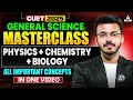 CUET 2025 General Science | Physics, Chemistry and Biology | All Imp Concept in One Video