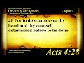 The Acts of the Apostles Chapter 4 - Bible Book #44 - KJV HD Read Along Audio/Video/Text