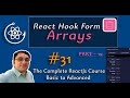 react hook form tutorial in hindi || how to use arrays in react hook forms in hindi  #31
