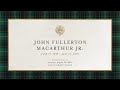 The Memorial Service for John MacArthur