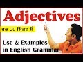 Adjectives in English Grammar : Examples in Hindi (विशेषण): Noun Pronoun Modifiers