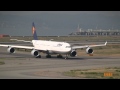 Lufthansa Airbus A340-600 Landing \u0026 Take off at Osaka