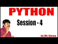 Python Tutorials | Session - 4 |  26-01-2021 | 6 PM |  by Durga Sir
