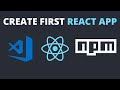 First React app using create-react-app | VS code | npx | npm