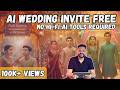 How to create Ai Wedding Invite Free | 3D Animated Wedding Invitations | Ai Wedding Invitations