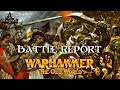 Empire of Man vs Orc and Goblin Tribes | 2000pt Battle Report | Warhammer: The Old World