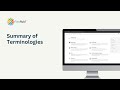 Summary of Terminologies