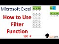 How to Use Filter Function in Microsoft Excel