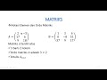 MATRIKS ➡️ NOTASI, ELEMEN, ORDO DAN MACAM-MACAMMATRIKS (BAGIAN I) 💯